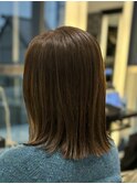 【40代 切りっぱなしボブ】air銀座タワー 藤本麻衣