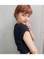 マルツ 銀座(maltu)&nbsp;ショートヘアことりベージュニュアンスカラー斜めバング