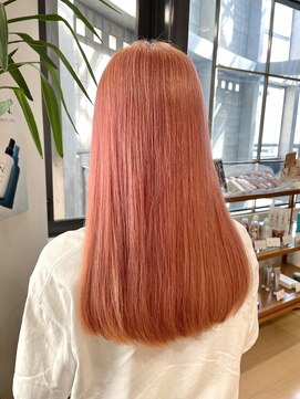 ヘアサロン アウラ(hair salon aura) ピンクカラー