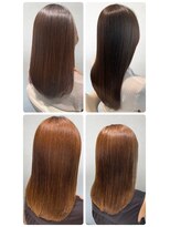 美容室フルール&nbsp;20代30代40代髪質改善カラーアッシュベージュ艶感ストレート