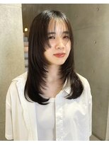 ハウ 心斎橋(how)&nbsp;ロング顔周りレイヤーカット小顔カット艶髪20代30代40代