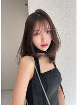 天神美容室 透明感溢れるチョコレート×レイヤーカット×韓国