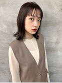 外ハネスタイル