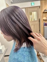 リノショアーズ 元町店(RINOSHORES)&nbsp;透明感カラー★ダブルカラーブリーチディープバイオレット