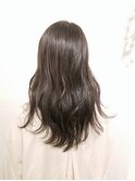 フェザーショートセミロングアプリコットオレンジブラウンワイン