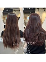 カラ フクオカ(Cara FUKUOKA)&nbsp;ピンクブラウン《★髪質改善うる艶水素カラー＋カット★》