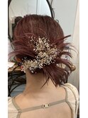 カチ盛りヘアー