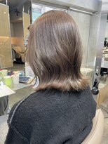 ミルクティーベージュハイトーンカラーブリーチありダブルカラー