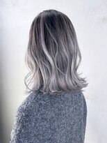 アルバム 銀座(ALBUM GINZA)&nbsp;ミディアム美髪顔周りレイヤー韓国ヘアおくれ毛_ba547724