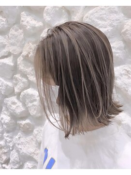 ヘアサロン エフ 渋谷(F) #コントラストハイライト#外ハネボブ#ハイライト