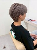 透明感ホワイトアッシュ/グレージュ/ショート