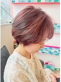 《リップソウル》大人ショートハイライトカラー