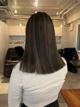 ライン(LINE) 切りっぱなし/透明感カラー/バイカルテ