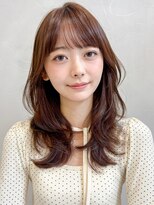 アグノス 青山(Agnos)&nbsp;サイドバングセミディこなれヘアシースルーバング薄めバング