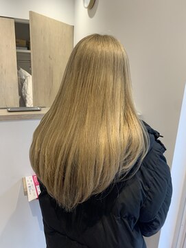 ルルバイアズール 草加店(LULU by azule) トリプルカラー，ホワイトベージュ，ツヤカラー【草加】