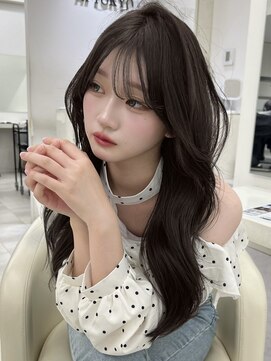 アイトーキョーエス 渋谷(AI TOKYO S) ダークグレージュブリーチなしカラー透明感レイヤーくびれ巻き