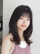 ガーデンヨコハマエスト(GARDEN YOKOHAMA est) 似合わせカット フェミニンロング レイヤー 黒髪 暗髪