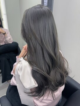 ブリーチなしダブルカラー☆オリーブグリーン☆20代30代40代