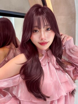 ロンドエニカ 大宮(Lond enika) ラベンダーミルクティー/暗めカラー/レイヤーカット/韓国/大宮