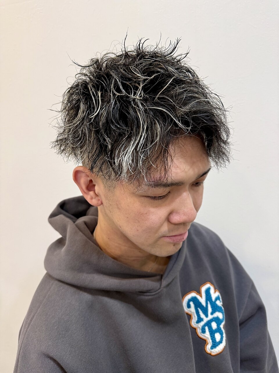 ジュニベア　シルバーメッシュ マッシュ×ツイスト×ブルーブラック×シルバーメッシュ ※メッシュ部分