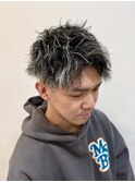 シルバーメッシュ×ツイストスパイラル/20代/若者向け/知立