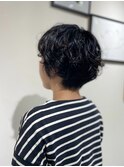 大人ショート × やわらかニュアンスパーマ