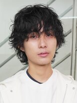 バイフィフス 原宿/表参道(by fifth)&nbsp;原宿スパイラルパーマメンズカットマッシュウルフ ミディアム