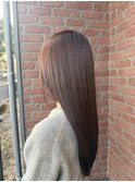 艶髪ショコラブラウンストレート