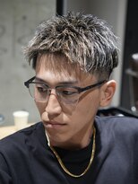 メッツ 原宿(METS) MEN'S/アップバング×ハイライト×フェード/短髪