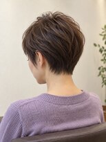 aptas 青山/表参道 白髪染め/白髪ぼかしハイライト/ボリュームアップエクステ&nbsp;表参道/青山/首元になじむタイトショート