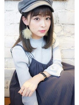 ミラレスカ 栄(MIRA RESCA) ミラレスカ栄 前髪パッツンの切りっぱなしボブbyウラタニ