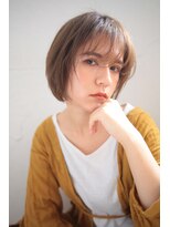 アンド(AND)&nbsp;マッシュボブ　ハンサムショート　韓国レイヤー　ブリーチ　渋谷