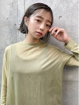 ユアーズヘア 新宿WEST(youres hair) ナチュラルストレート☆切りっぱなし外ハネボブ