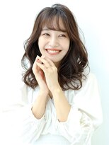 スリール バイ ミリー 江坂(Sourire by milly)&nbsp;【Sourire 江坂】フェザーバングの大人上品なみなみウェーブ