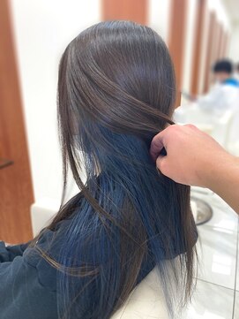 ハロースタイリスト 荒井東店(hello stylist) フォギーアッシュ×インナーブルー