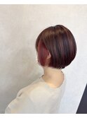 イヤリングカラー×ピンクオレンジ【TELAHAIR】
