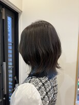 ディッシュ 五反田(dish) 五反田駅美容室★ウルフレイヤー/インナーカラー/ブルー