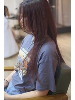 ヘアーサロン カシータ(Hair Salon CASITA)&nbsp;ロング×バングレイヤー×カシスピンク