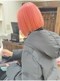 ボブ × サーモンピンク 【横須賀中央 Really】
