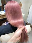 ピンクベージュ「ロングスタイル」