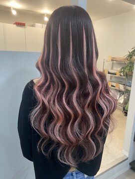 グランディールヘアデザイン(grandir hairdesign) ピンクメッシュ！-Yurika-