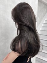 ノイズオオサカ 梅田店(NOISM OSAKA)&nbsp;小顔外ハネミディアムアッシュ20代30代40代くびれミディ韓国ヘア