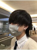 メンズウルフカット