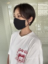 ハピネス 河原町店(Happiness) 丸みショート　イヤリングカラー　京都美容室　進詩織