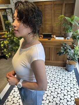 シアン 綱島店(CYAN) ハイライトにパーマが手を組んだ！正に鬼に金棒！