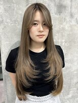 ラック 本厚木店(LUCK)&nbsp;ロングレイヤー/グレージュカラー