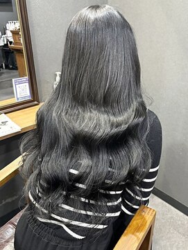 ルモア(RUMOR) プルエクステ/ダブルカラー/外国人風/透明感【ダークグレー】