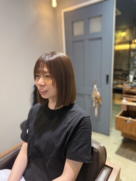 20代30代ミニボブレイヤータッセルボブ前髪あり髪質改善丸亀