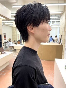 パークレーン アイス イヴェン(park lane ICI yeven) 秋の大人メンズ◎ブルーブラック韓国マッシュパーマYUKI