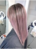 ピンクバレイヤージュ
